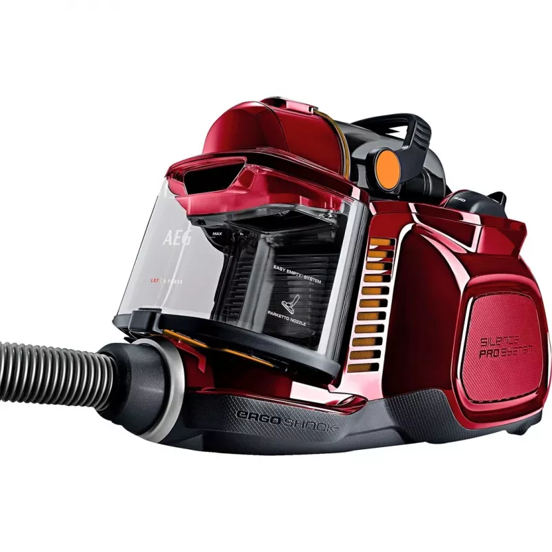 AEG LX7-2-CR-A Bezputu ciklona putekļsūcējs, 750 W, Chili Red/Melns