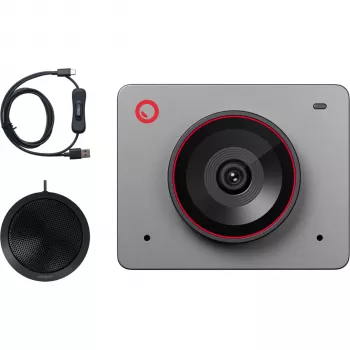 OBSBOT Meet 2 Combo Space Grey 4K AI tīmekļa kamera ar magnētisko statīvu, mini statīvu un maciņu