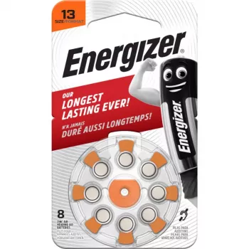 Energizer cinka gaisa dzirdes aparātu baterijas, 13. izmērs (AZ13DP8 TL8)