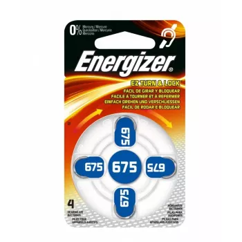 Energizer cinka gaisa dzirdes aparātu baterijas, 675. izmērs (AZ675DP-4 TL4)