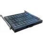 VALUE 19 inch izvelkamais plaukts statīviem līdz 800 mm dziļumam, 1U, 20 kg slodze, melns