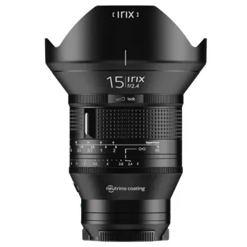 Irix 15mm f/2.4 platleņķa galvenais objektīvs Sony E pilnkadra kamerām
