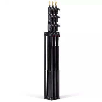 Manfrotto 1004BAC-3 Gaisa spilvena 4 sekciju gaismas statīvu komplekts (3 iepakojumā, melns)