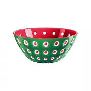 Guzzini Le Murrine Pasniegšanas bļoda 25 cm Smaragda zaļa/Balta/Sarkana