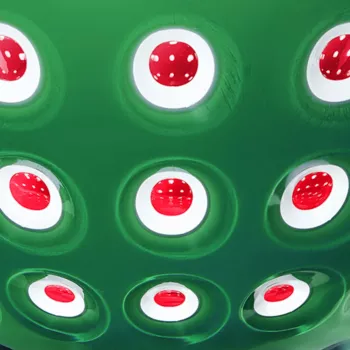 Guzzini Le Murrine 2 bļodu komplekts 12 cm smaragdzaļš/balts/sarkans