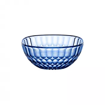 Guzzini Vanity bļoda 25 cm džinsa zilā krāsā – caurspīdīga SAN pasniegšanas un dekoratīvā bļoda, 2,5L