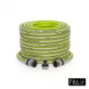 NO NAME Kiuma Lime 1/2 inch 20m dārza šļūtene - 5 slāņu PVC, NTS pretvērpes, 20 bāru pārrāvuma spiediens, UV un aļģu izturīga, bez ftalātiem