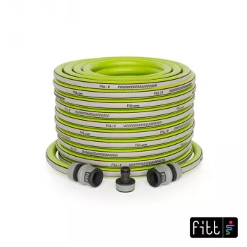 NO NAME Kiuma Lime 1/2 inch 20m dārza šļūtene - 5 slāņu PVC, NTS pretvērpes, 20 bāru pārrāvuma spiediens, UV un aļģu izturīga, bez ftalātiem