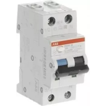 ABB 2CSR275180R0165 RCBO 1P+N 16A C līkne 30mA maiņstrāvas tips 6kA 2 moduļi DS201