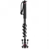 Manfrotto XPRO Monopod+ MVMXPROC5 oglekļa šķiedras 5 sekciju video monopods ar FLUIDTECH pamatni