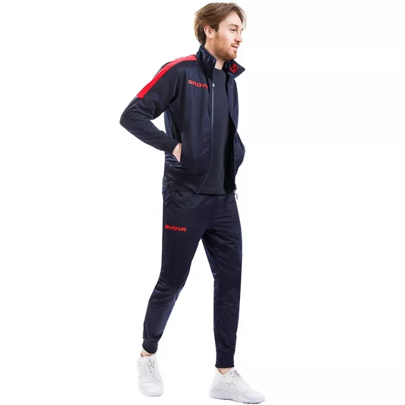 Givova Tuta Revolution Sporta tērps Navy Blue/Red L