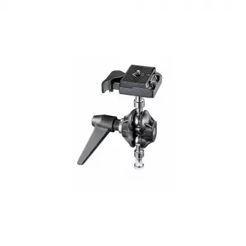 Manfrotto 155RC divu asu statīva galva ar ātrās atbrīvošanas plāksni, 6 kg kravnesība, 360° panoramēšana, alumīnijs, melna