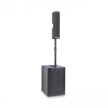 Soundsation Livemaker 12 PRO aktīva pārnēsājama PA sistēma ar 8 kanālu mikseri, 300W RMS, Bluetooth, USB/SD atskaņotāju, 2x 12 inch skaļruņi