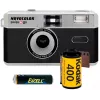 Swiss+Go Novocolor 35 mm analogā fotoaparāta komplekts ar zibspuldzi, maciņu, siksniņu un Kodak filmu (SWI401608)