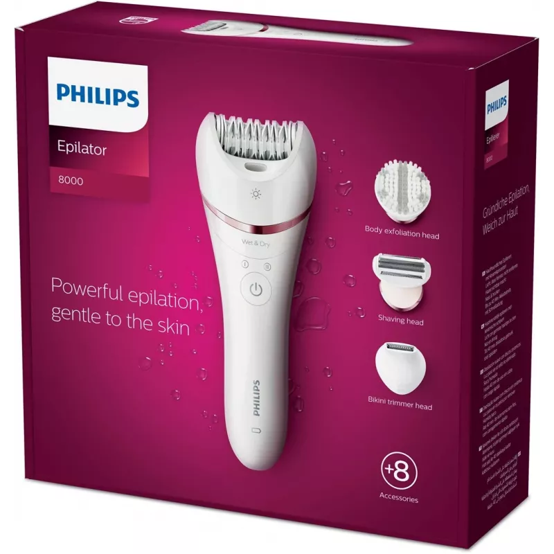 Philips 8000 Series Epilators BRE735/00 mitrais un sausais epilators