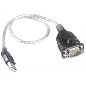 RS232 uz USB pārveidotāja kabelis ar Prolific PL2303 mikroshēmu, 0,8 m, melns
