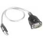 RS232 uz USB pārveidotāja kabelis ar Prolific PL2303 mikroshēmu, 0,8 m, melns