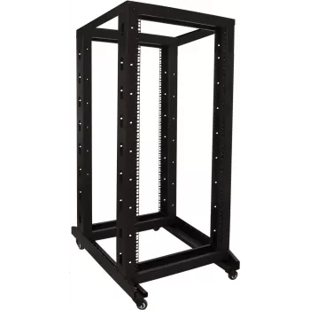 DSIT 27U 19 inch brīvi stāvošs serveru skapis uz riteņiem, 600x800x1400 mm, neizmontēts, melns (DS-RR6827)