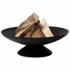 Fire Bowl L čuguna āra ugunskura bļoda, 60 cm apaļa, koksnes un ogļu dedzināšanai, melna