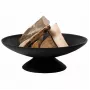 Fire Bowl L čuguna āra ugunskura bļoda, 60 cm apaļa, koksnes un ogļu dedzināšanai, melna