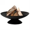 Fire Bowl L čuguna āra ugunskura bļoda, 60 cm apaļa, koksnes un ogļu dedzināšanai, melna