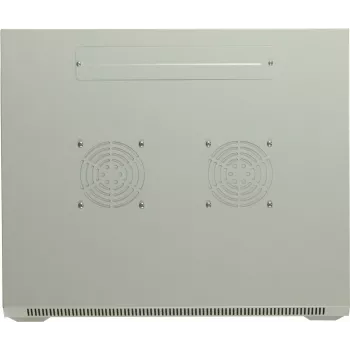 DSIT 15U sienas servera skapis ar stikla durvīm, balts, 600x600x770 mm