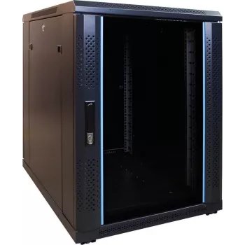DSIT DS6615-MINI 15U 600x600mm sienas servera skapis ar stikla durvīm