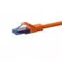 DSIT CAT6a U/UTP 100% vara Ethernet savienojuma kabelis 0,15 m oranžs
