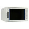 DSIT DS6604W 4U pie sienas montējams serveru skapis ar stikla durvīm, 600 x 600 x 280 mm, balts