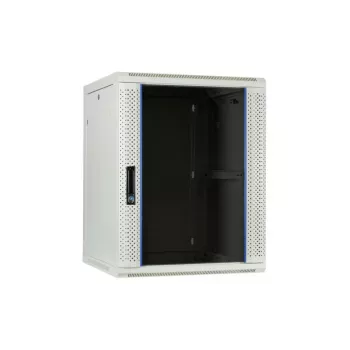 DSIT DS6604W 4U pie sienas montējams serveru skapis ar stikla durvīm, 600 x 600 x 280 mm, balts
