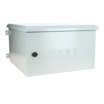 DSIT DS6606-OUT 19 inch āra sienas stiprinājuma serveru skapis IP55 9U 600x450x500mm gaiši pelēks