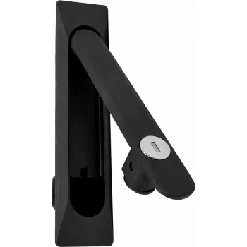 DSIT DS-LOCK-02 Server skapja durvju slēdzene, ar atslēgu, melna, 2 atslēgas