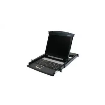 IOGEAR GCL1800 17 inch LCD KVM kombinētā konsole - 8 portu VGA USB PS/2, 1U statīvs