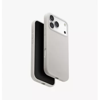 UNIQ Lino MagClick uzlādes maciņš iPhone 17 Pro Max - gaiši pelēks
