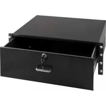 DS-IT Aizslēdzama dokumentu atvilktne 4U Rack Mount Tērauda Melna (DS-DR04)