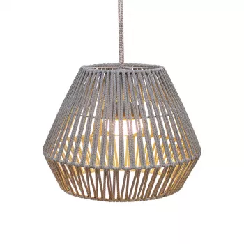 NewGarden Conta uzlādējama LED piekaramā lampa, taupe pelēka, 2.5W, 180lm, skāriena dimmeris, IP44, USB-C, 2000mAh