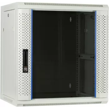 DSIT DS6412W 12U sienas servera skapis ar stikla durvīm, 600x450x634 mm, balts