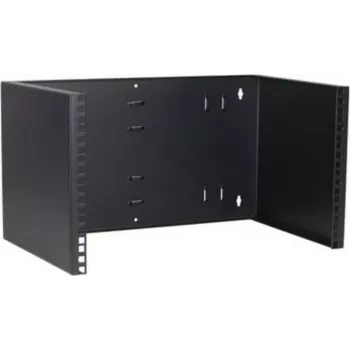 DSIT 6U 19 inch sienas stiprinājuma fiksēts rāmis, 300mm dziļš, melns (DS-WMB6-M)