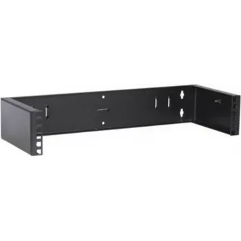 DSIT 2U 19 collu sienas stiprinājuma rāmja statīvs, bez eņģēm, 180 mm dziļš, melns (DS-WMB2-S)