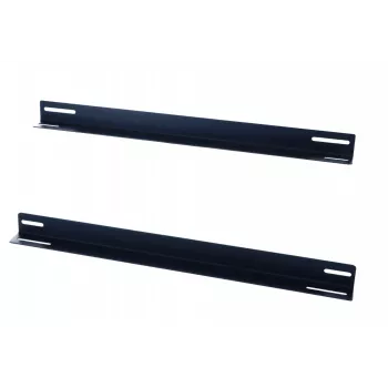 DSIT 19 inch plaukta sliedes 450 mm dziļiem sienas skapjiem (2 gab. komplekts, melnas, tērauds)