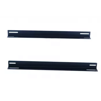 DSIT 19 inch plaukta sliedes 450 mm dziļiem sienas skapjiem (2 gab. komplekts, melnas, tērauds)