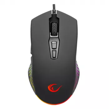 Rampage Spear V2 vadu spēļu pele 12800 DPI optiskā RGB melna
