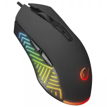 Rampage Spear V2 vadu spēļu pele 12800 DPI optiskā RGB melna