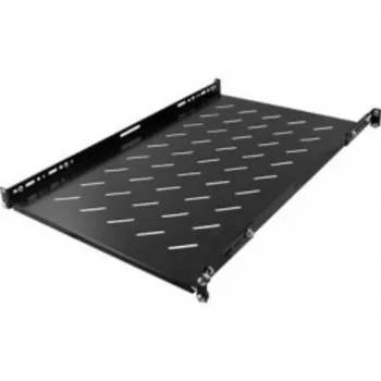 DSIT DS-FO96 19 inch universāls fiksēts plaukts 1U, regulējams dziļums 710-950 mm, melns