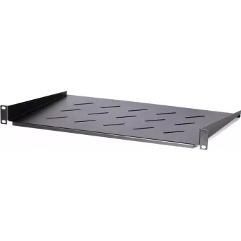 DS-IT 1U fiksēts plaukts 450 mm dziļiem sienas skapjiem, 300 mm dziļums, melns