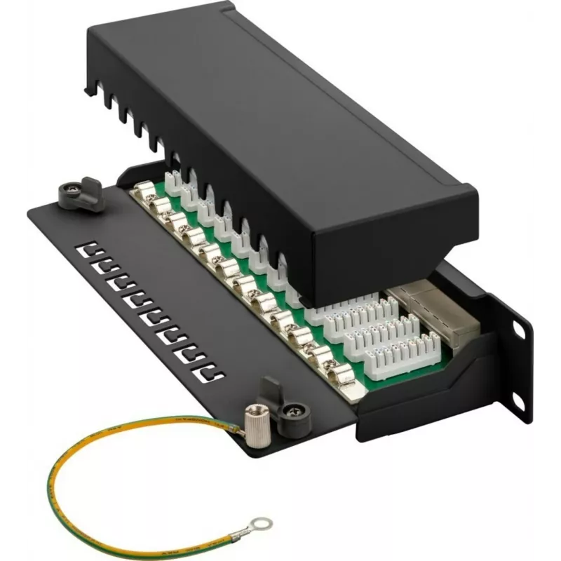 DSIT DS-10Patch6a-12STP 10 collu 12 portu STP CAT 6a sadales panelis