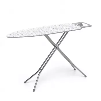 Rayen salokāms gludināmais dēlis 113 x 34 cm ar regulējamu augstumu un gludekļa paliktni
