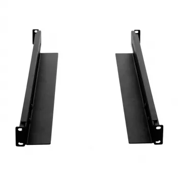 DSIT regulējamas statīva sliedes 800-1000 mm dziļiem skapjiem, 80 kg slodze, 1U, melna, EIA-310-D, 1 pāris