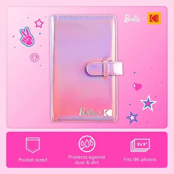 Kodak x Barbie mini foto albums 96 fotogrāfijām 2x3 inch, 16 lappuses, rozā krāsā (RODB2X3AC)