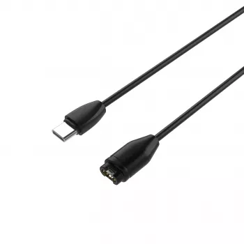 FIXED USB-C uz Garmin lādēšanas kabelis 2m Melns - Forerunner Fenix Venu Vivoactive Instinct